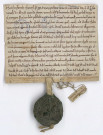 Plusieurs actes de Symon Pellevé, parfois avec des sceaux bien conservés (dont un sceau détaché de l'acte)