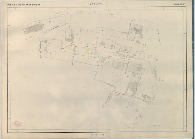 Plan de remembrement dans la section AB