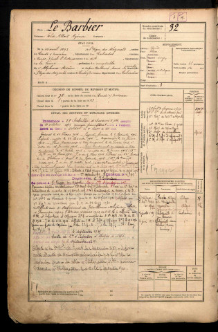 Le Barbier, Elie Albert Agénor