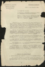 Rapports du préfet Graux pour les mois de novembre et décembre 1940.