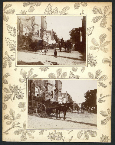 Charrettes à cheval rue Pémagnie (photos n°9 et 10)