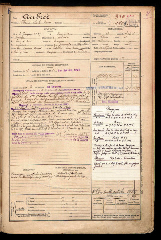 Aubrée, Henri Charles Désiré