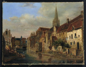 Caen, Odon, église Saint-Pierre, par Jules Ravenel.