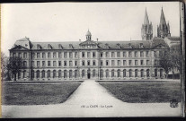 Lycée Malherbe (installé dans les bâtiments de l'Abbaye-aux-Hommes) extérieur (n°3617, 3653)