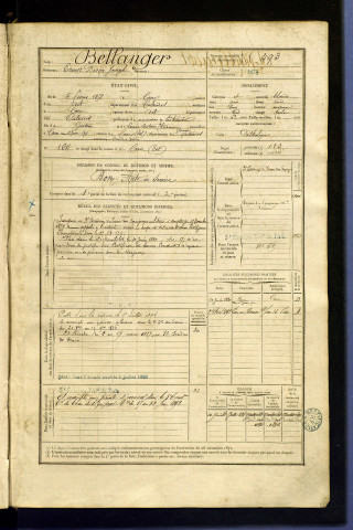 Bellanger, Ernest Désiré Joseph