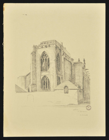 Lisieux, abside de l'église Saint-Jacques, par Henri Dannet