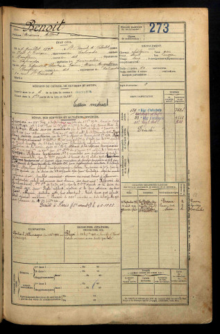 Benoit, Marius Albert