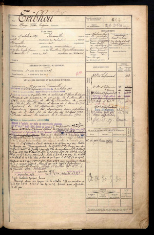 Tribhou, Henri Victor Eugène