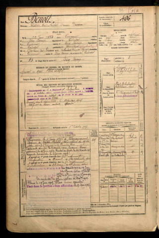 Benoît dit Decaen, Frédéric René Aristide