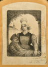 La Normande réconfortant le blessé, par Charles Léandre.