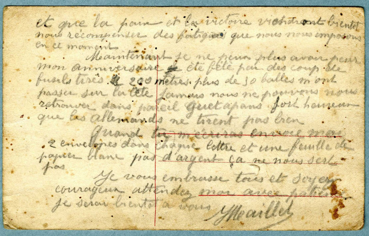 Correspondance de Jules Maillet