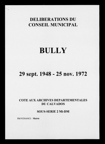 29 septembre 1948-25 novembre 1972