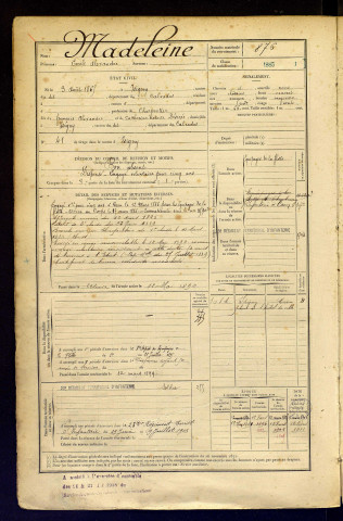 Madeleine, Emile Alexandre