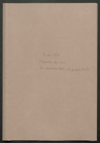 26 novembre 1725-21 juillet 1727