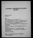 Lettres à Monsieur le comte de Bxxx