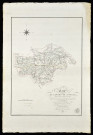 Carte du canton de Juvigny (Manche). Bitouzé Dauxmesnil