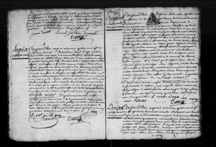 Section Ouest, an VII-an IX