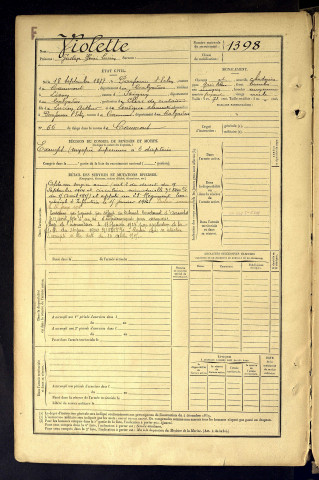 Violette, Gustave Henri Lucien