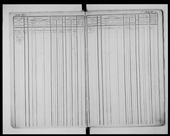 matrice cadastrale des propriétés foncières (bâties et non bâties), 1822-1913, 2e vol. (folios 384-719)