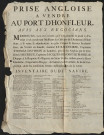 "Le Race Horse", navire anglais: prise par le navire corsaire "l'Heureux" commandé par le Capitaine Jacques Benoît Le Maire