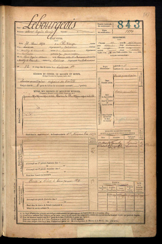 Lebourgeois, Albert Eugène Louis