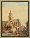 Caen, église du Vieux-Saint-Etienne, par Eugène Lothier