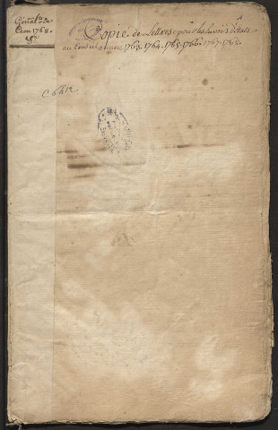 Copies de lettres de Morel, inspecteur des manufactures de la généralité de Caen