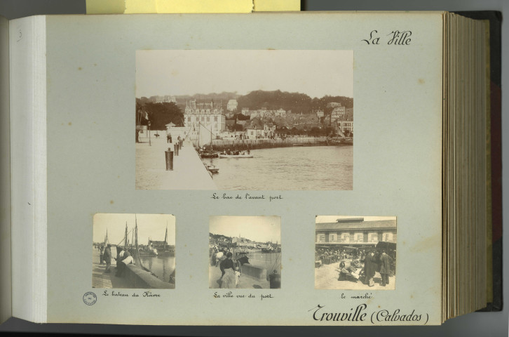 Trouville : le port, la ville, les jetées, la plage, les bains de mer, la villa des Ormeaux et le parc Cordier (photos n°1 à 40)