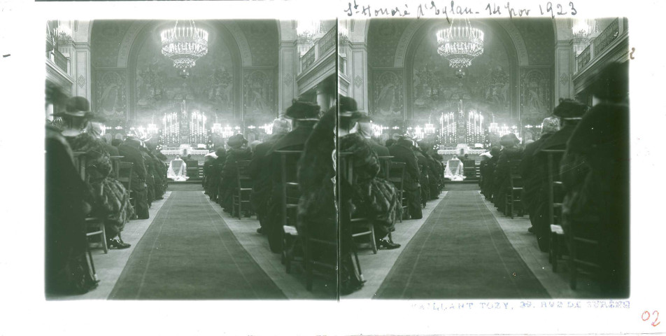Mariage Roger et Marcelle Pinet le 14 novembre 1923 à l'église Sainte Honoré d'Eylau (photos n°40 à 51)