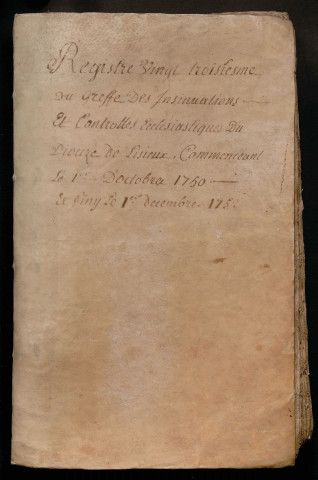 1er octobre 1750-1 décembre 1752