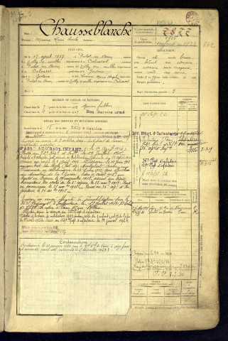 Chausseblanche, Maurice Henri Emile