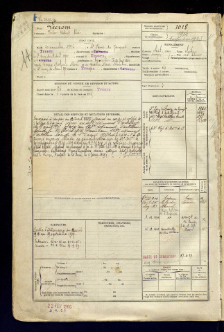 Lecrom, Victor Robert Blair