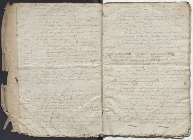 Répertoires de la collection de l'étude notariale (19 septembre 1784-19 ventôse an VIII)