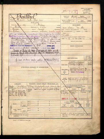 Bailleul, Maurice Emile Joseph