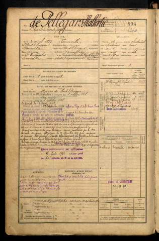 Pellegars Malhortie de, Charles Marie Joseph