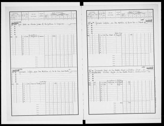 matrice cadastrale des propriétés bâties, 1911-1970, 7e vol. (cases 4231-4437)