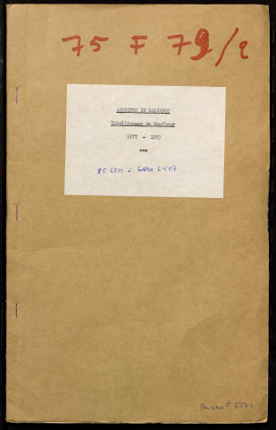 Dépouillement systématique des registres de tabellionage de Honfleur (1574-1661) par P. Jubert pour les Archives du Canada