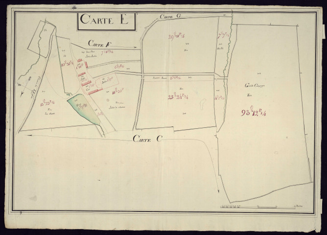 Carte E (plans n° 53 et 54)
