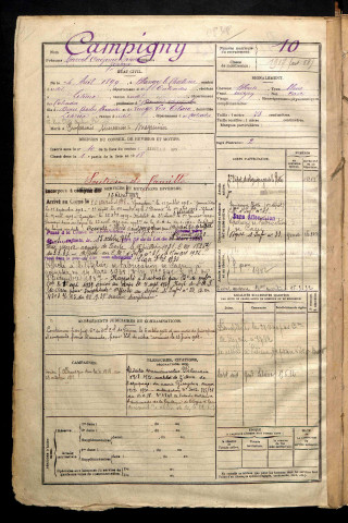 Campigny, Marcel Onezime Isidore Zephyr