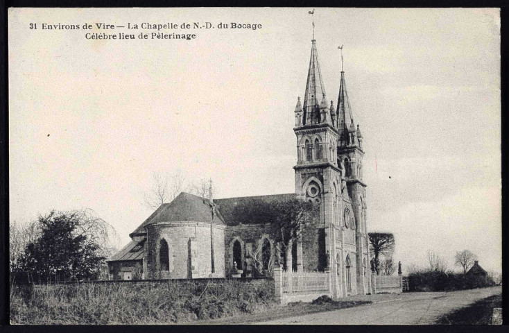 Le Reculey : Chapelle Notre-Dame-du-Bocage et la croix de Jérusalem (célèbre lieu de pèlerinage)