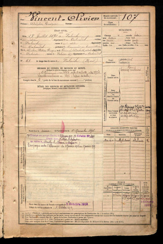 Vincent Olivier, Adolphe Prosper