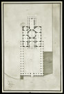Préfecture, plan du 1er étage, projet par J.B. Harou-Romain architecte départemental