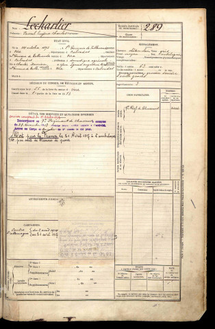 Lechartier, Pascal Eugène Charles