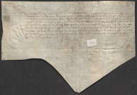 Commande royale à Marin Bourgeois, peintre et valet de chambre du roi Henri IV, d'«ung tableau au naturel de toutes sortes doyseaux » avec autorisation de tirer à l'arquebuse : lettres patentes (signées Henry)