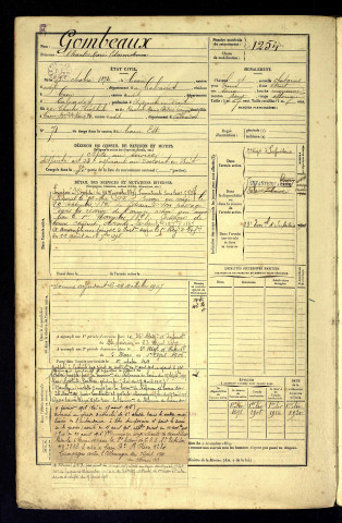 Gombeaux, Charles Marie Edmond