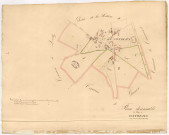 Section plan d'ensemble du village de Cintheaux