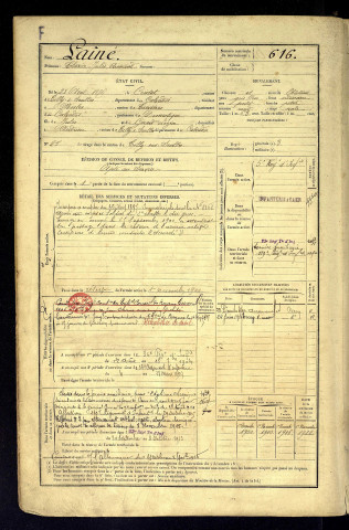 Laîné, Clavice Jules Armand