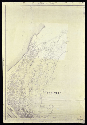 Plans de Deauville-Trouville. Ministère de la Reconstruction et de l'Urbanisme. Bachelet, architecte