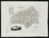Carte du département de la Seine-Inférieure, extraite de l'Atlas départemental, avec vue sur Rouen