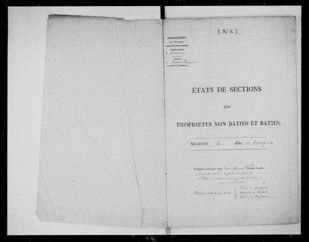état de section (1827)